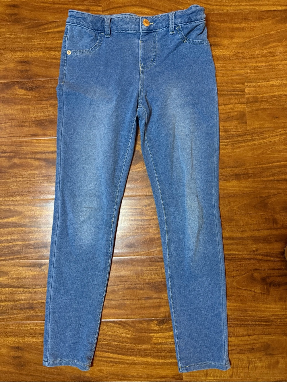 Girls Blue Stretch Skinny Jeans